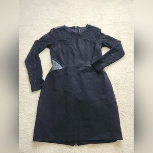 W118 by Walter Baker size medium, dress, lace details lace embossed faux leather